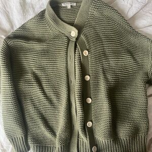 Alex Mill Olive Button-Up Cardigan
